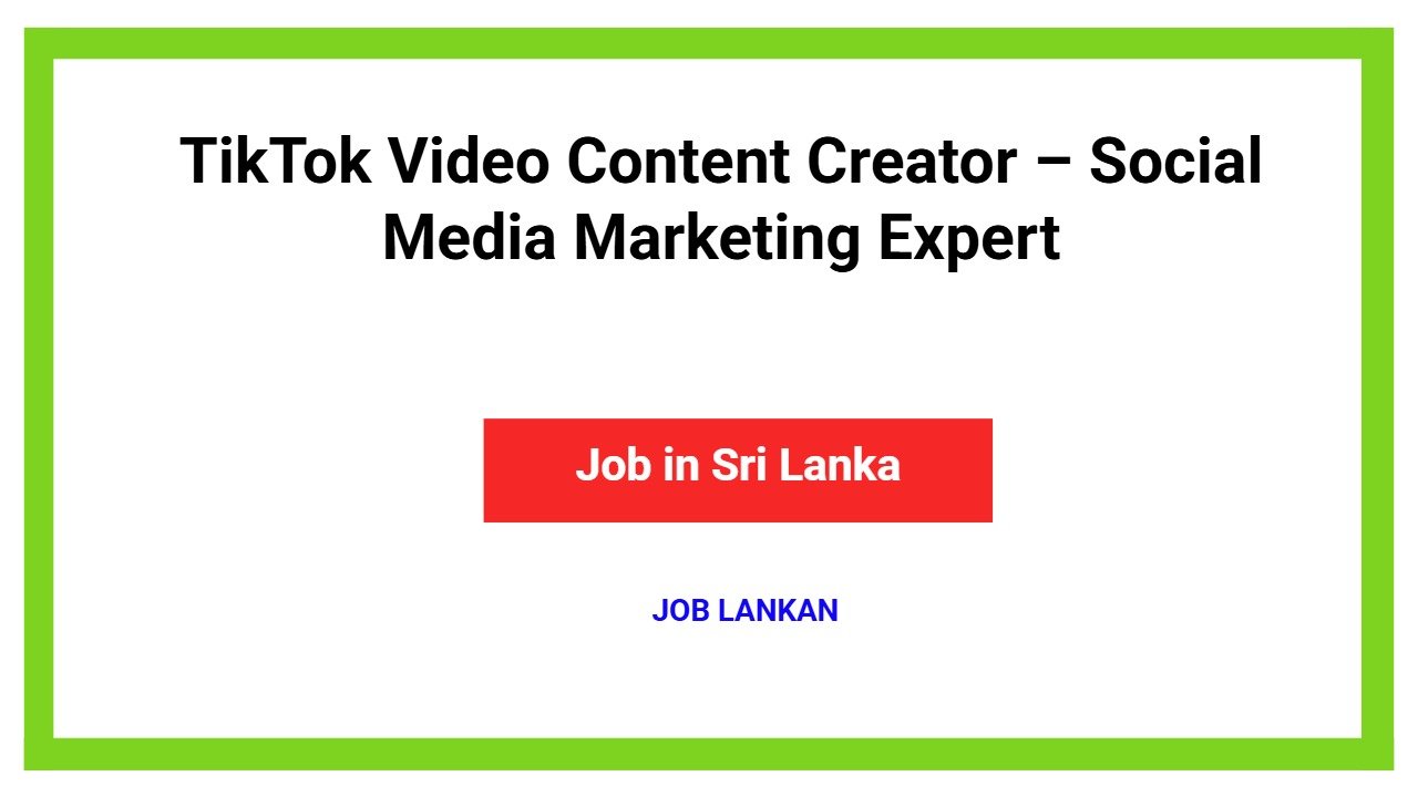 TikTok Video Content Creator – Social Media Marketing Expert